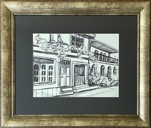 Small House Drawing Print, Framed