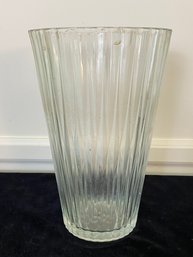 Vintage Clear Glass Vase