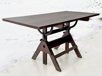 An Antique Mahogany Drafting Table - Defiance