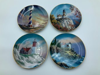 Danbury Mint Lighthouse Plates Lot 1
