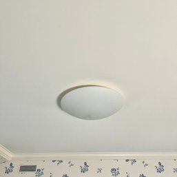 A Pair Of Round Frosted Glass Ceiling Fixture - RM 2 & 2A