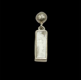 Vintage Sterling Silver Mother Of Pearl Pendant