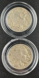 Lot Of 2 Buffalo Nickels 1935, 1935-D