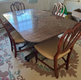 1940s Boston Style Dining Table & Four Chairs