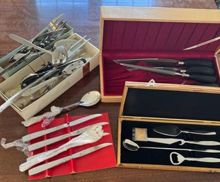 Miscellaneous Stainless And Silver Plate Flatware