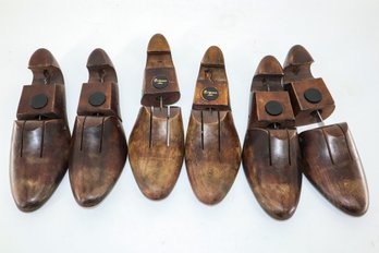 3 Pairs Of Vintage Wood Shoe Stretcher