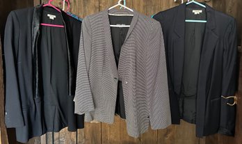 9 Women's Jackets: Helmut Lang, Armani & Nina Maclamore, Sizes Vary