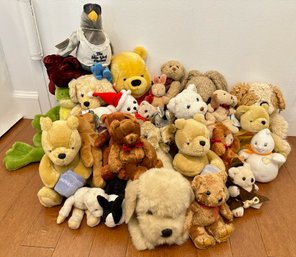 Over 30 Stuffed Animals, Some Vintage, Mostly Teddy Bears