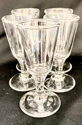 Vintage Clear Glass Cordial/shot Glasses