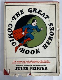 FIRST EDITION 1965 The Great Comic Book Heroes By Jules Feiffer