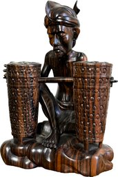 A Beautiful Vintage Balinese Wood Carving