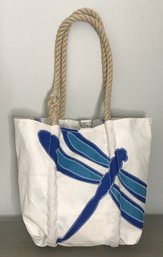 SEA BAGS Maine Dragon Fly Repurposed Sailcloth Tote