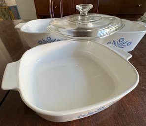 Three Pyrex Bowls - One Cover