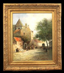 Framed Pencke Oil Painting On Canvas