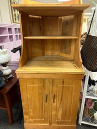 Butcherblock Cabinet And Shelves