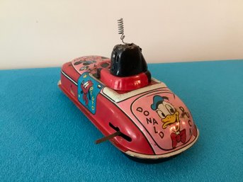 Tin Vintage Mickey Car Toy #4