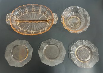 Lot Of Pink Depression Glass