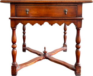 An Antique English William And Mary Style Tavern Side Table