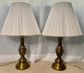 Pair Of Brass Table Lamps (2)