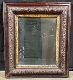 Antique Walnut Frame With Gilt Trim