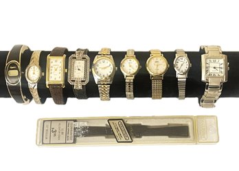 Vintage Ladies Watches- Sarah Coventry, Timex, Peive Nicol, Eternity Quartz (Not Shown) And Others