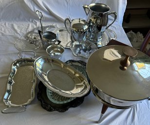 20 Pieces Of Stainless & Silver Plate Table Accessories