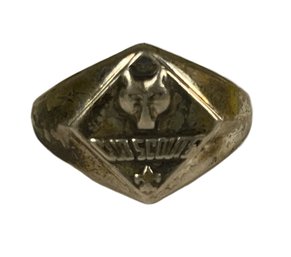 Vintage Old Sterling Silver Cub Scouts Ring About Size 7