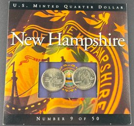 United States Minted Quarter Dollar Set New Hampshire