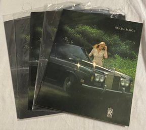 Five Vintage Rolls-Royce Advertisement Brochures