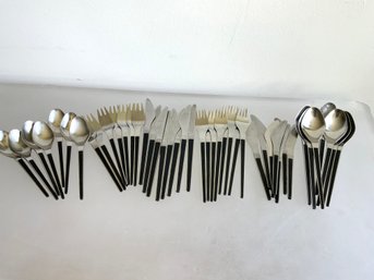 Mid Century Vintage Dansk Denmark Stainless Flatware, 44 Pieces