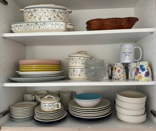 Cupboard Includes Temper-ware & Melmac