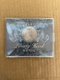 Beautiful Vintage American Coin Treasure Liberty Head Nickel 1911 In Info Card