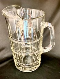 Vintage Anchor Hocking Tartan Glass Pitcher