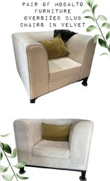 Pair Of Fabulous Comfortable Chairs By Modalto Furniture
