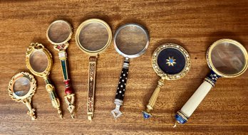 Seven Vintage Joan Rivers Bejeweled Magnifying Glass