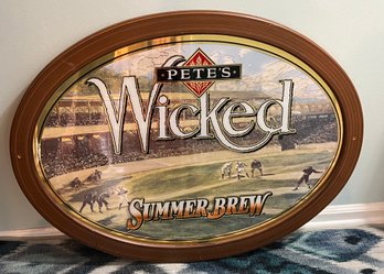 Large Petes Wicked Ale Summertime Ale Oval Advertising