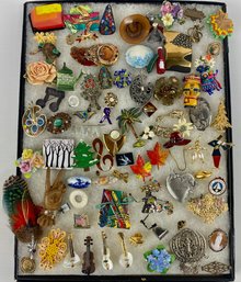 Massive Lot Of Misc. Pins And Brooches!