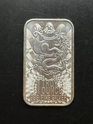 1 Troy Ounce .999 Fine Silver Bar