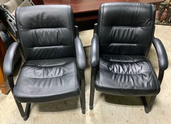 2 Black Lane Office Chairs