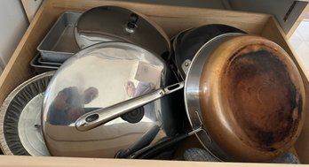 Drawer Of Skillets, Etc.