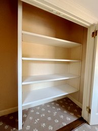 A Solid Wood Closet Adjustable Shelf Unit - Hall Closet 2