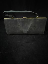 Brass Hardware Black Purse