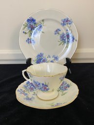 Vintage Bone China Hammersley Dessert Plate, Cup And Saucer