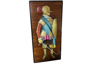 Artisan Crafted Medieval Gladiator Inspired Wall Hanging