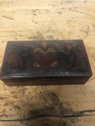 Vintage Brass Box, Numbered, Made In India