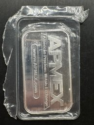 1 Troy Ounce .999 Fine Silver Bar