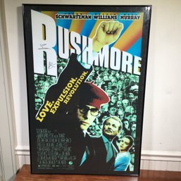 Fantastic Signed Theatrical RUSHMORE Poster - Signed By WES ANDERSON & JASON SCHWARTZMAN - Nice !