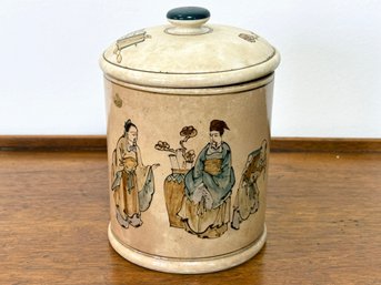 An Antique Ceramic Canister