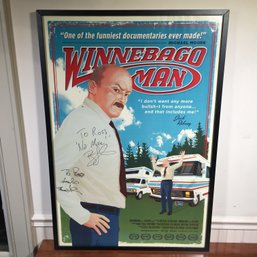 Awesome Signed Theatrical Movie Poster WINNEBAGO MAN - VERY Cool - Nicely Framed Poster - Ready To Go !