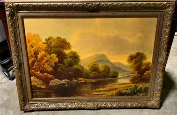 Nice Landscape Picture Signed A Spencer